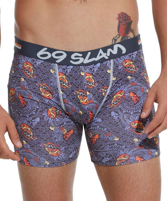 MEN MAYAN HEAD DYLAN FITTED BOXER