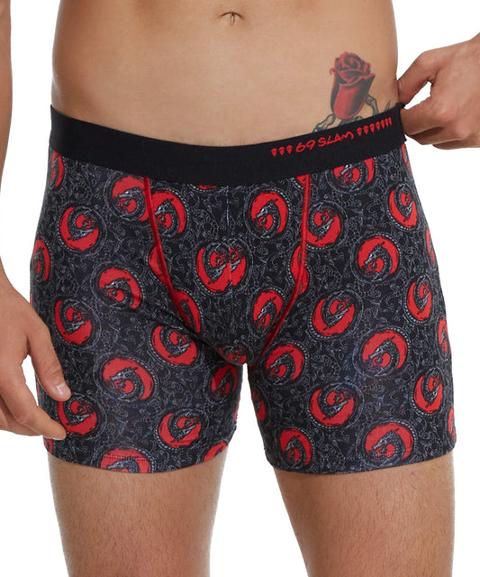 MEN DRAGON DOTS  COLTON BAMBOO FITTED BOXER